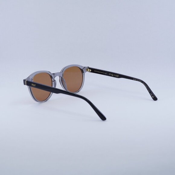 RETROSUPERFUTURE The Warhol Stilo ZWN Round Sunglasses – Transparent Grey/Black - Picture 4 of 10